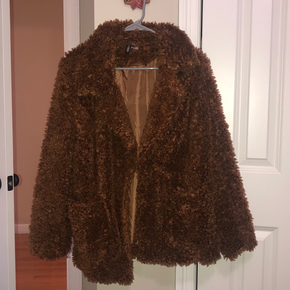 H&M teddy coat